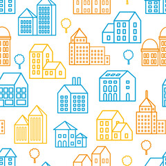 Estructuras y edificios urbanos coloridos. Rascacielos. Concepto de ciudad. Diseño de interiores o arquitectura.