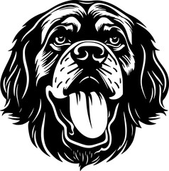 Fototapeta premium Rottweiler Dog | Minimalist and Simple Silhouette - Vector illustration