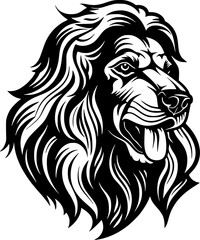 Leonberger - Minimalist and Flat Logo - Vector illustration