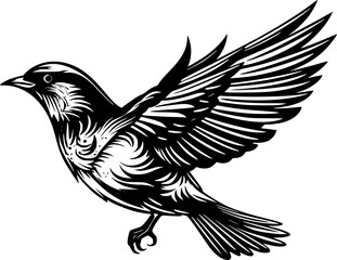 Fototapeta na wymiar Sparrow - High Quality Vector Logo - Vector illustration ideal for T-shirt graphic