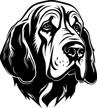 recommend clip art: Bloodhound - High Quality Vector Logo - Vector illustration ideal for T-shirt graphic