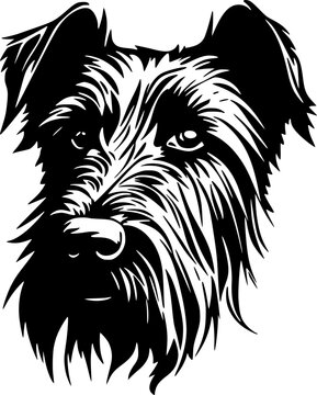 recommend clip art: Scottish Terrier | Black and White Vector illustration