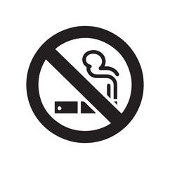 no Smoking icon vector, illustration logo template