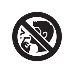 no Smoking icon vector, illustration logo template