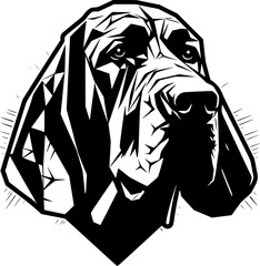 Bloodhound - High Quality Vector Logo - Vector illustration ideal for T-shirt graphic - obrazy, fototapety, plakaty
