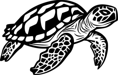Fototapeta premium Turtle - High Quality Vector Logo - Vector illustration ideal for T-shirt graphic