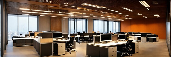 interior of a modern office, stylish modern office