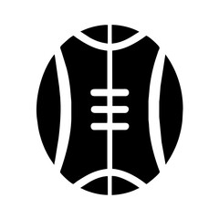 American Football icon vector graphics element silhouette sign symbol illustration on a Transparent Background 