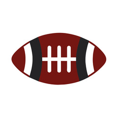 American Football icon vector graphics element silhouette sign symbol illustration on a Transparent Background 