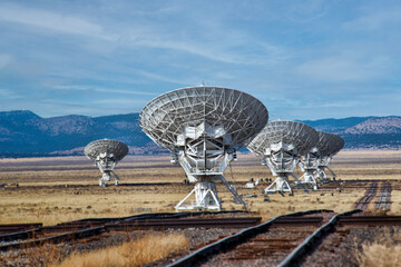 The Very Large Array (VLA) which is a Radio Telescope located in the high desert in New Mexico, USA.