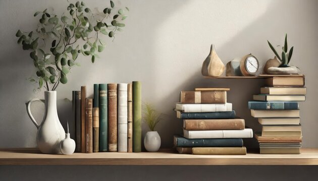 Generated image of book shelf 