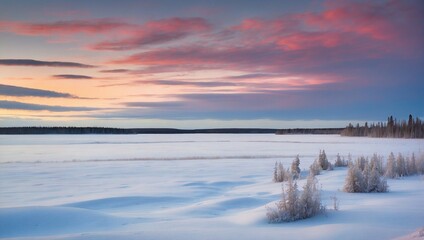 sunset over the river