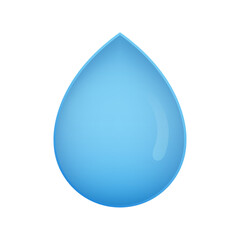 Clear Water Droplet Icon