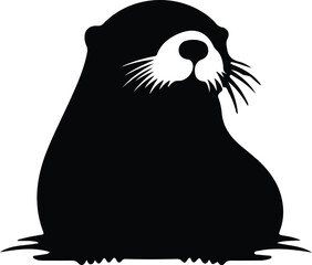 sea otter silhouette
