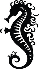 Obraz premium seahorse silhouette