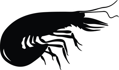 Obraz premium shrimp silhouette