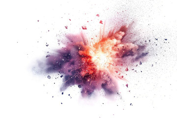 explosions of cosmic dust on a white background. - obrazy, fototapety, plakaty