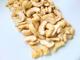 Crunchy cashew nuts for a lunch break.