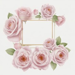 frame of roses