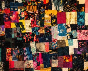 The chaotic beauty of a patchwork quilt