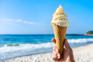 Beach , ice cream