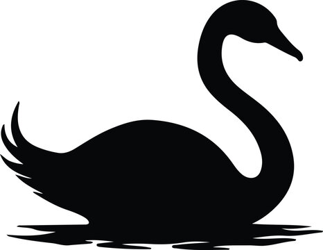 recommend clip art: trumpeter swan silhouette