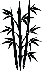 bamboo shoots silhouette