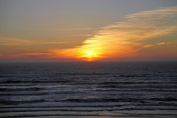 Sunset on the Oregon coast, Oregon, USA

