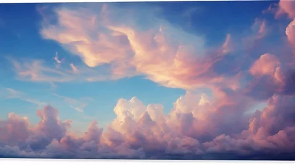 Foto op Canvas Beautiful sky with cumulus clouds © DesignBee