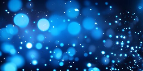 Obraz premium Electric Sky blue Dynamic Bokeh Background