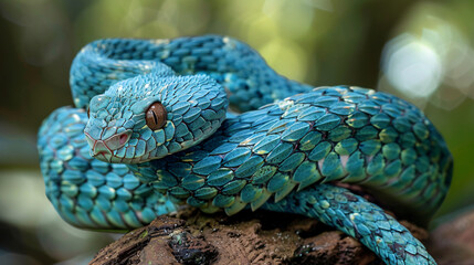 Blue pit viper from Indonesia