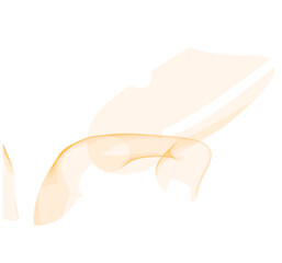 Obraz premium line curve wave digital neon laser lighting effect.