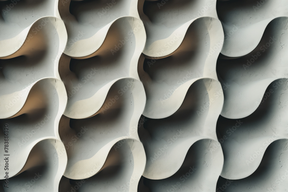 Poster an abstract minimalist 3d pattern. background image. created with generative ai technology.