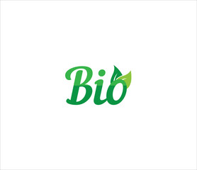 bio logo design vector design, bio icon logo design