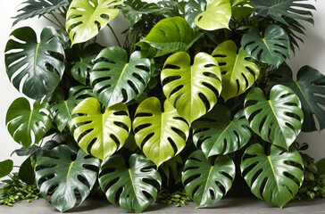 Philodendron in the white room