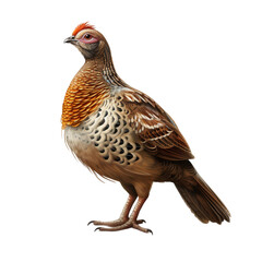Grouse isolated on white