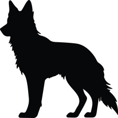 wild dog silhouette