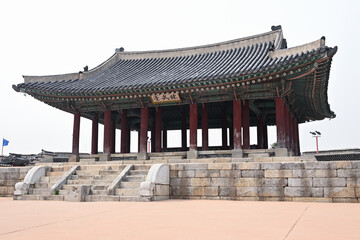 A castle of the Joseon Dynasty in Suwon, South Korea