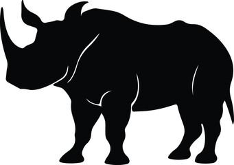 woolly rhinoceros silhouette