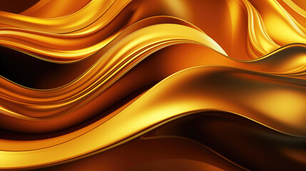 Abstract background gold waves, golden shiny background - 783825155