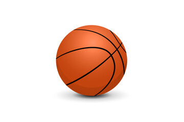 Fototapeta premium American Basket Ball vintage orange colour vector design