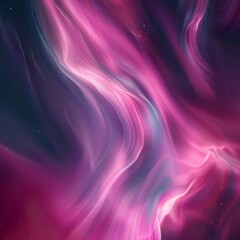 Fototapeta premium Pink Northern Lights Aurora
