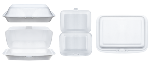 Collection set white foam box