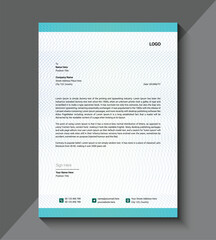 vector modern business letterhead template design