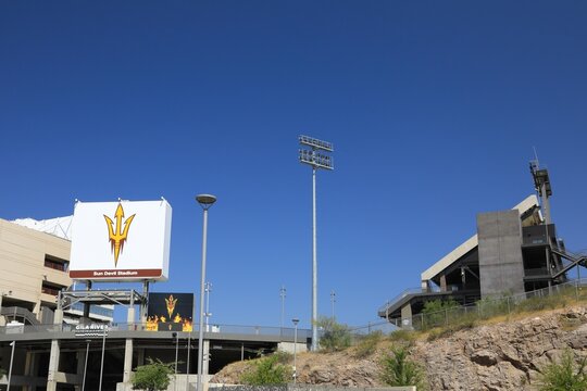 Sun Devil Stadium, Arizona State University in Tempe, Arizona, USA - April 12
