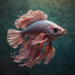 Fototapeta premium Colorful Goldfish Swimming in Clear Water Aquarium Tank