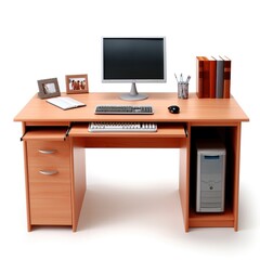 Computer desk salmon