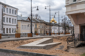 Improvement of a pedestrian street in the old town.