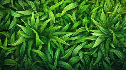 Obraz premium A detailed vector background depicting the texture of green grass, resembling a summer sports field