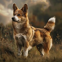 Naklejka na ściany i meble Wolf Majesty: Captivating Images of the Noble Canine Predator